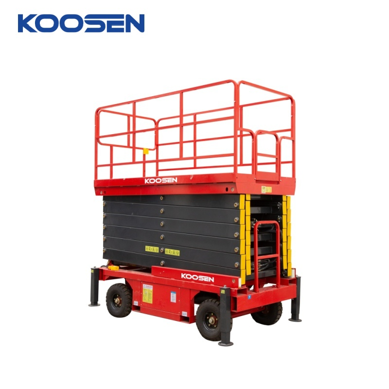 4-16m Push-Around Mobile Theater Stage Lighting Performance Venue Self-Propelled Scissor Lift