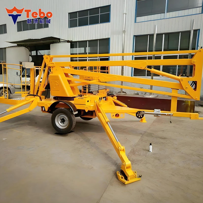 16m Mini Spider Articulated Cherry Picker Trailer Mounted Boom Lift From China