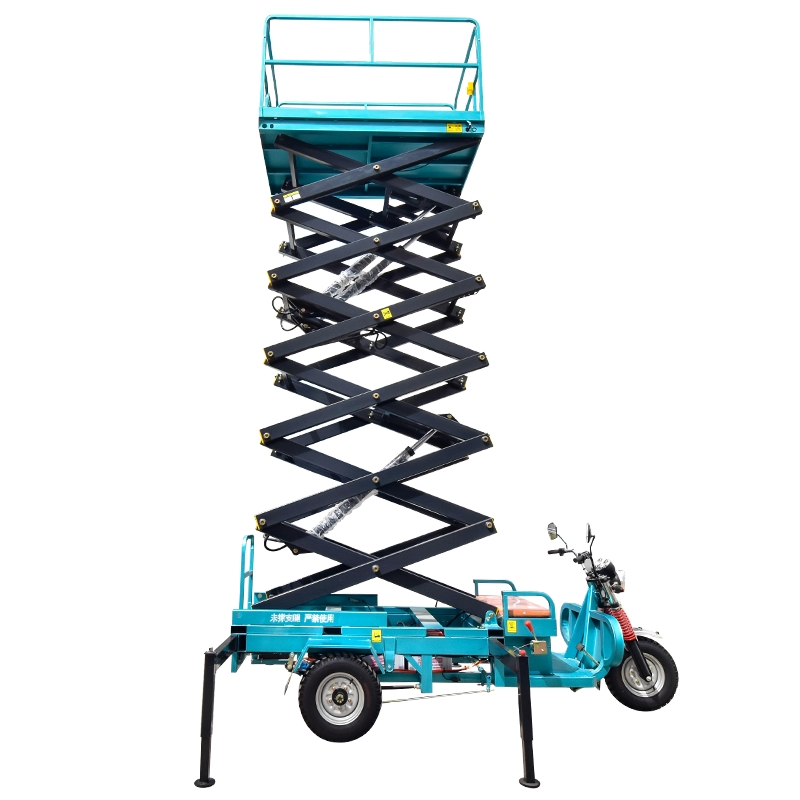 4-12m Self-Propelled Electric Three-Wheel Tricycle Scissor Lift for Aerial Work Outdoor