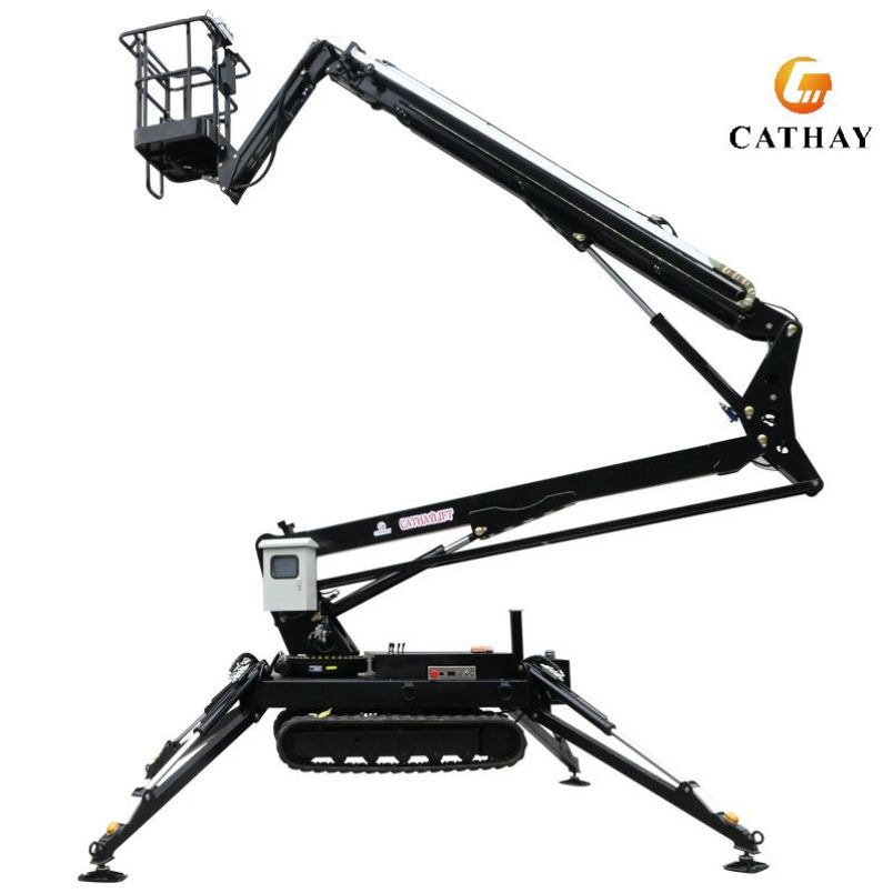 10~22m Diesel Battery Indooor Outdoor Track Crawler Spider Boom Lift with CE