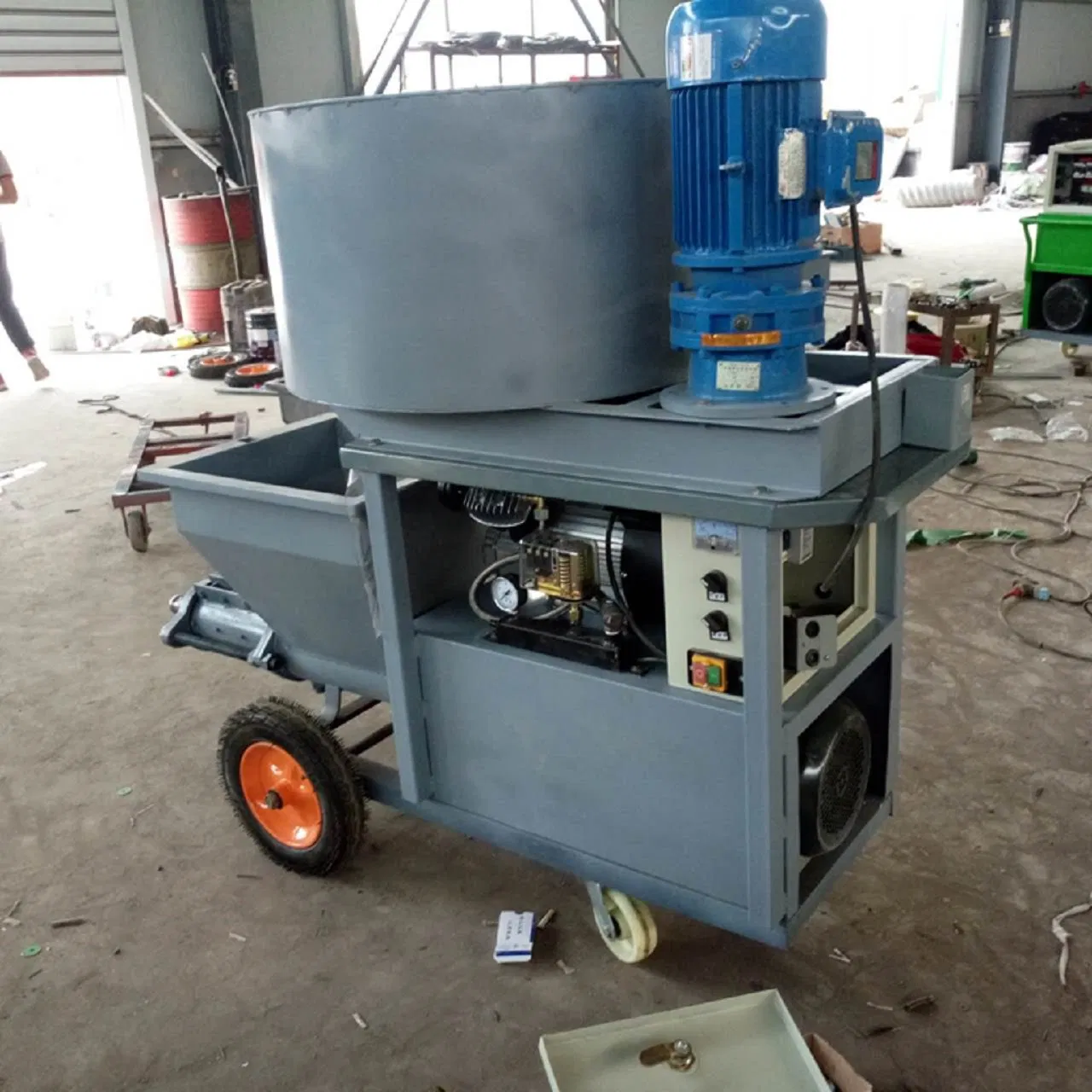 Heavy-Duty Mortar Spraying Equipment for Construction Site