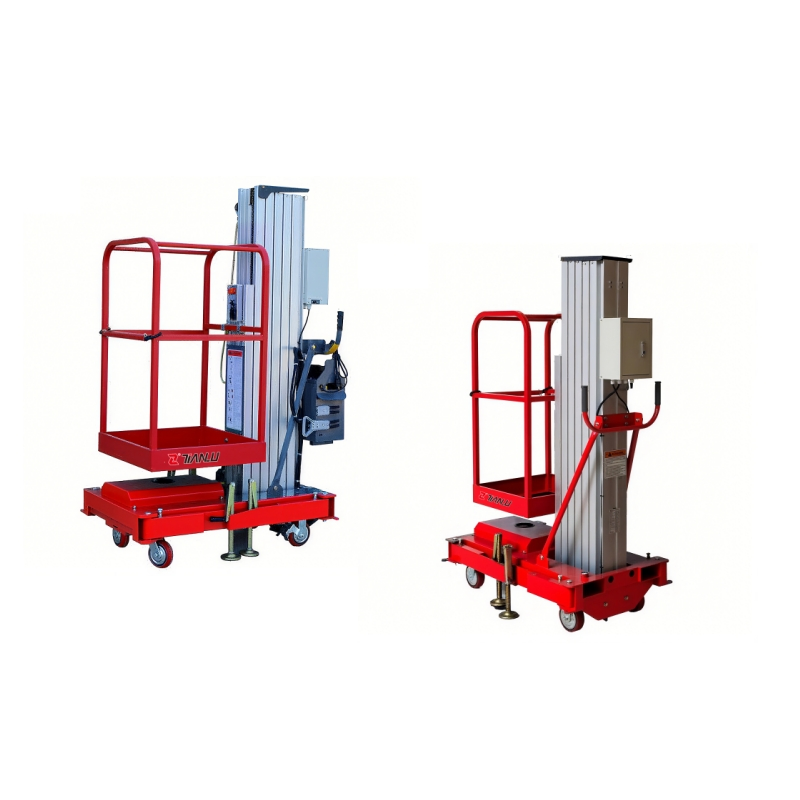 Tianlu 6m Vertical Lift Single Mast Hot Selling Australia New Design