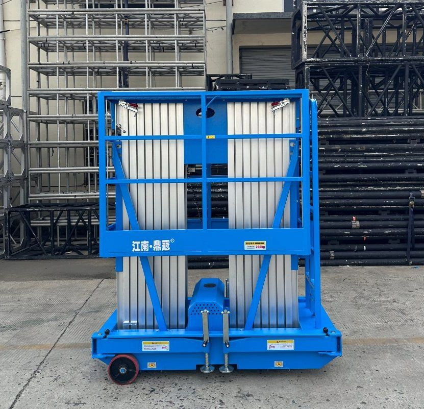 10m Hand Push Dual Mast Vertical Lift