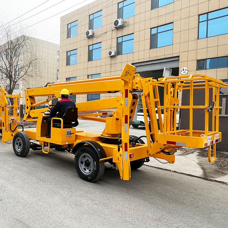 Factory Durable 18m Outdoor Used Mobile Articulated Boom Lift Truck Spider Legs Elevating Work Table Towable Boom Lift Aerial Work Platform