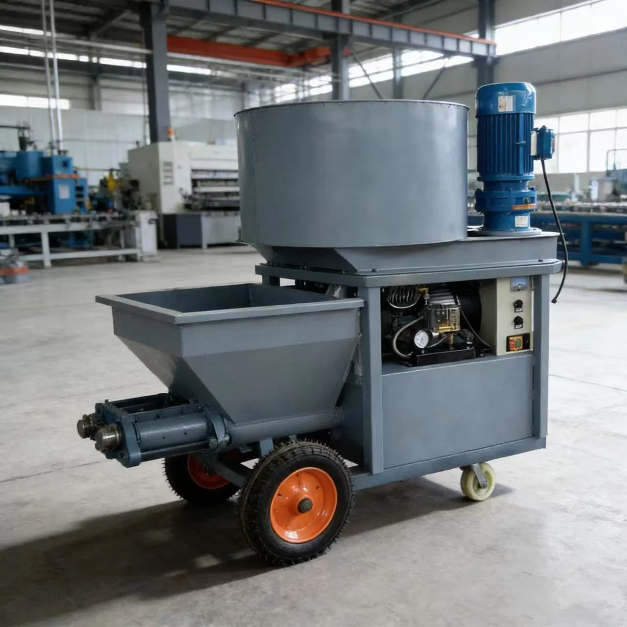Heavy-Duty Mortar Spraying Equipment for Construction Site