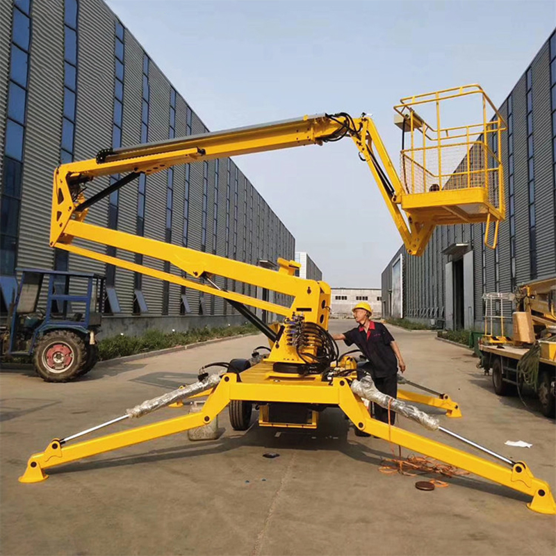 Aerial Work Platform Trailer Mounted Articulating Telescopic Towable Boom Lift