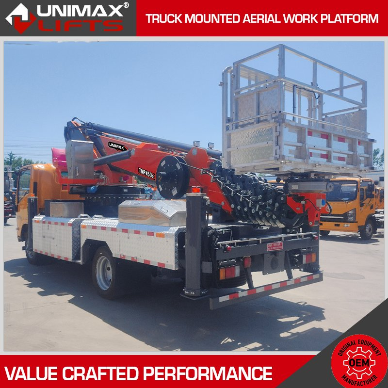 Advanced Haulotte Jlg Zoomlion Tadano 20m 30m 35m 40m 45m 60m Truck Mounted Aerial Lift Bucket Lift Truck Elevated Work Platform Mobile Elevating Work Platform