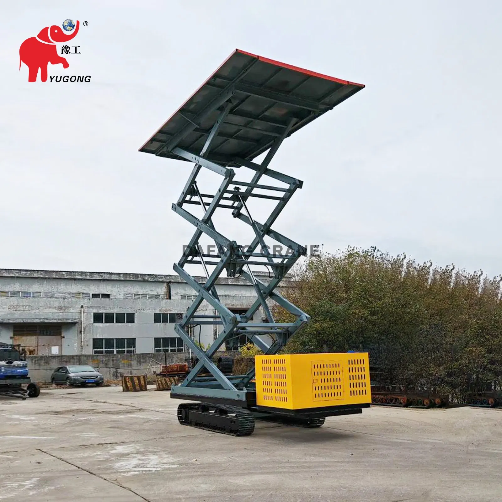 Aerial Working Platform Scissor Lifting Platform Crawler Tracked Terrain Rough Scissor Lift 6m 8m 12m 14m 16m