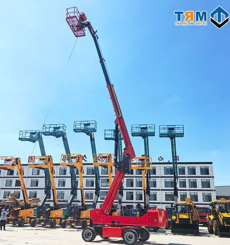Factory Price Articulated Boom Lift Manlifts Electric and Diesel 10m 12m 14m 16m 20m 22m 24m 28m 34m High-Quality Machines for Rental and Sale