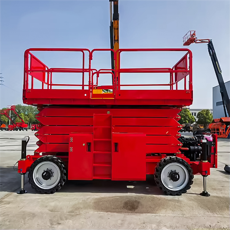 18m Hydraulic Drive, CE Approved Diesel Scissor Lift for Sale