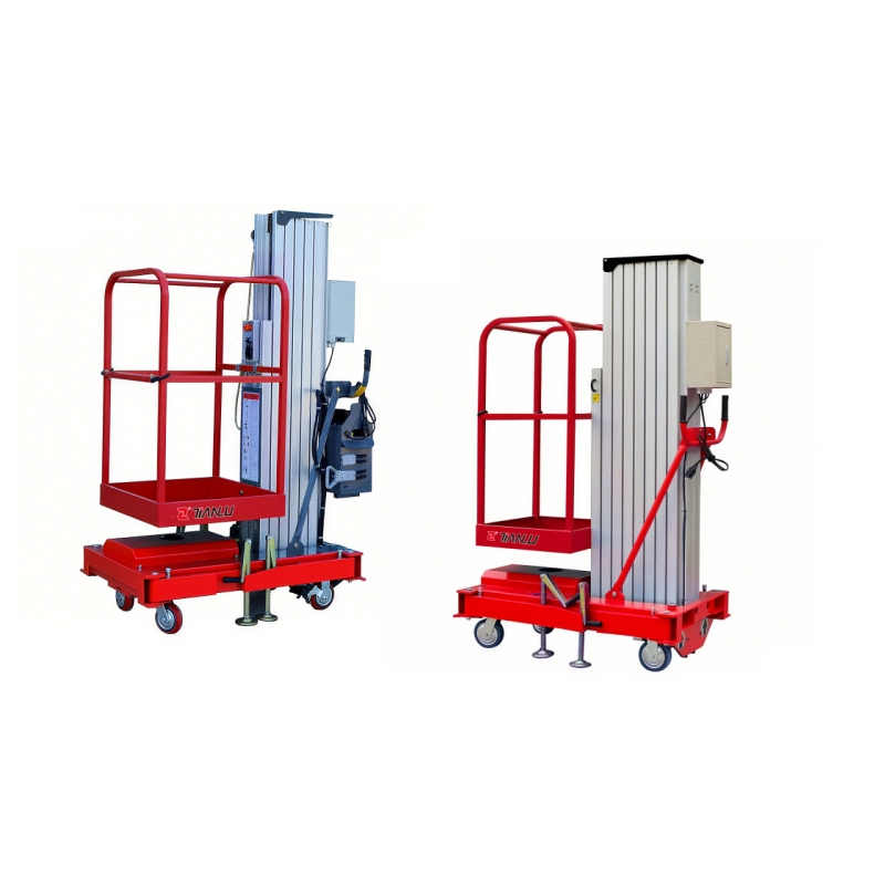 Tianlu 6m Vertical Lift Single Mast Hot Selling Australia New Design