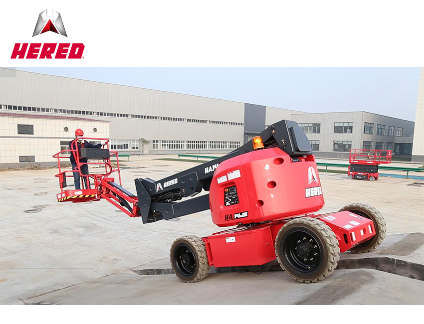 14m-40m Articulated Towable Boom Lift Trailer Mounted Cherry Picker Man Lift for Sale