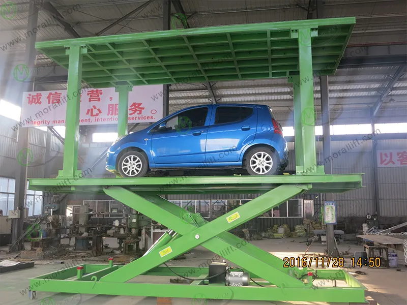 Hydraulic Garage Parking Scissor Car Lift View 5