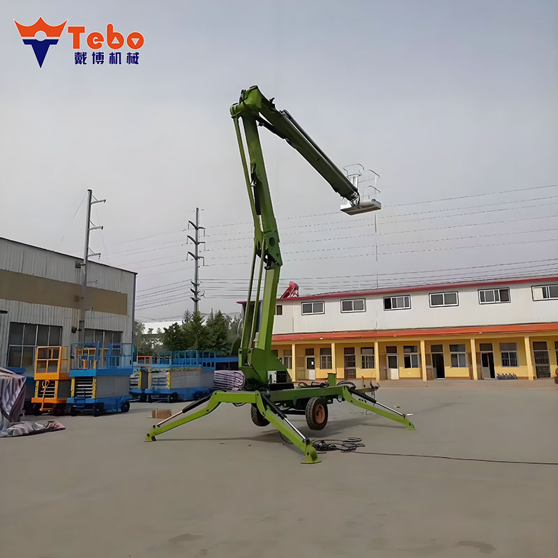 16m Mini Spider Articulated Cherry Picker Trailer Mounted Boom Lift From China