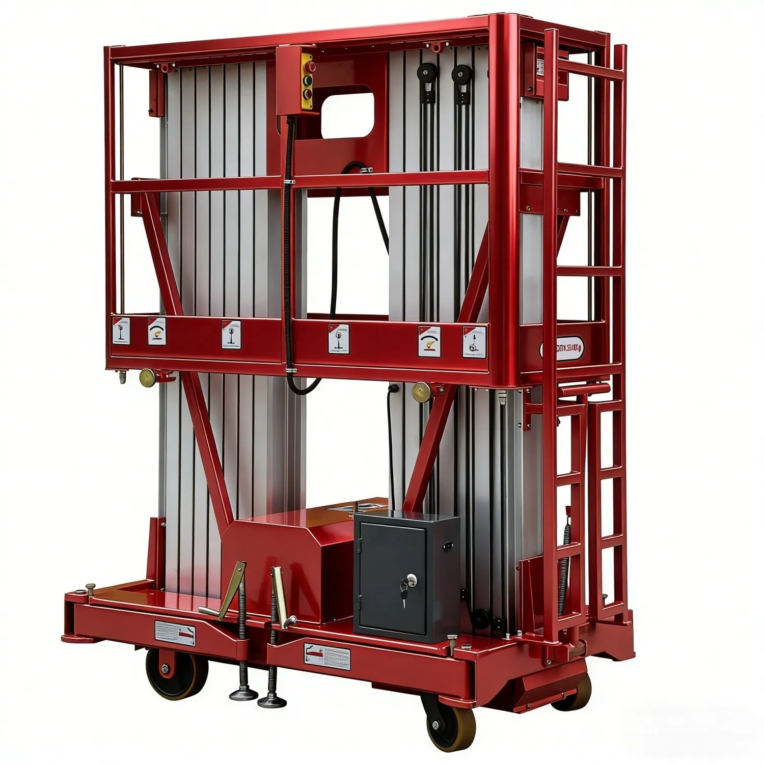 Convenient Diesel 350kg 10m Aerial Work Platform, Portable Lightweight Aerial Lift Platform Ideal for Narrow Indoor Spaces