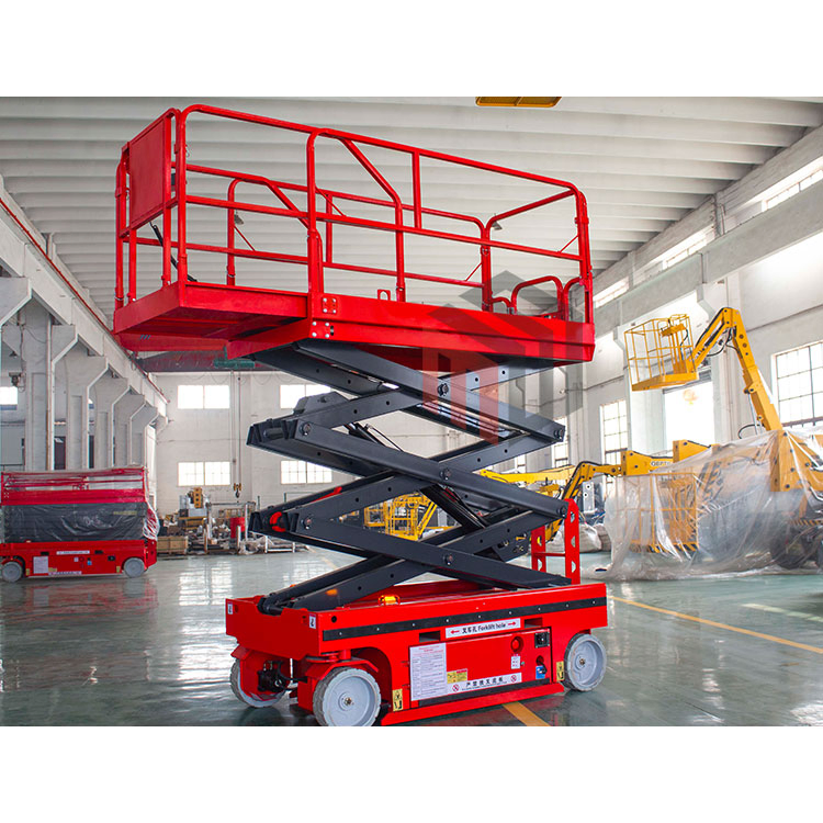 Hydraulic Self Propelled Scissor Lift Aerial Work Platform Table Light Weight Rough Terrain 4m 6m 8m 10m 12m 14m Small Mobile Electric Boom Scissors Lift Price