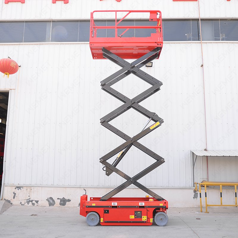 Push Around Electric Scissor Lift for One Person, 3m/4m, 240kgs