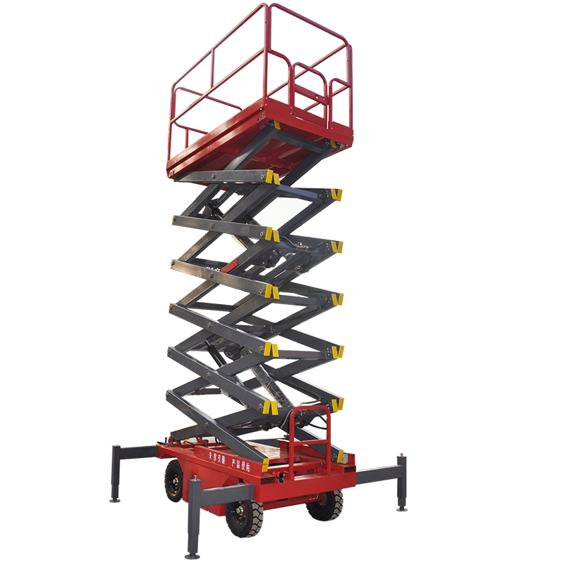 6m 8m 12m 14m 16m 18m Mobile Trailer Mounted Electric Hydraulic Man Scissor Lift Aerial Working Lift