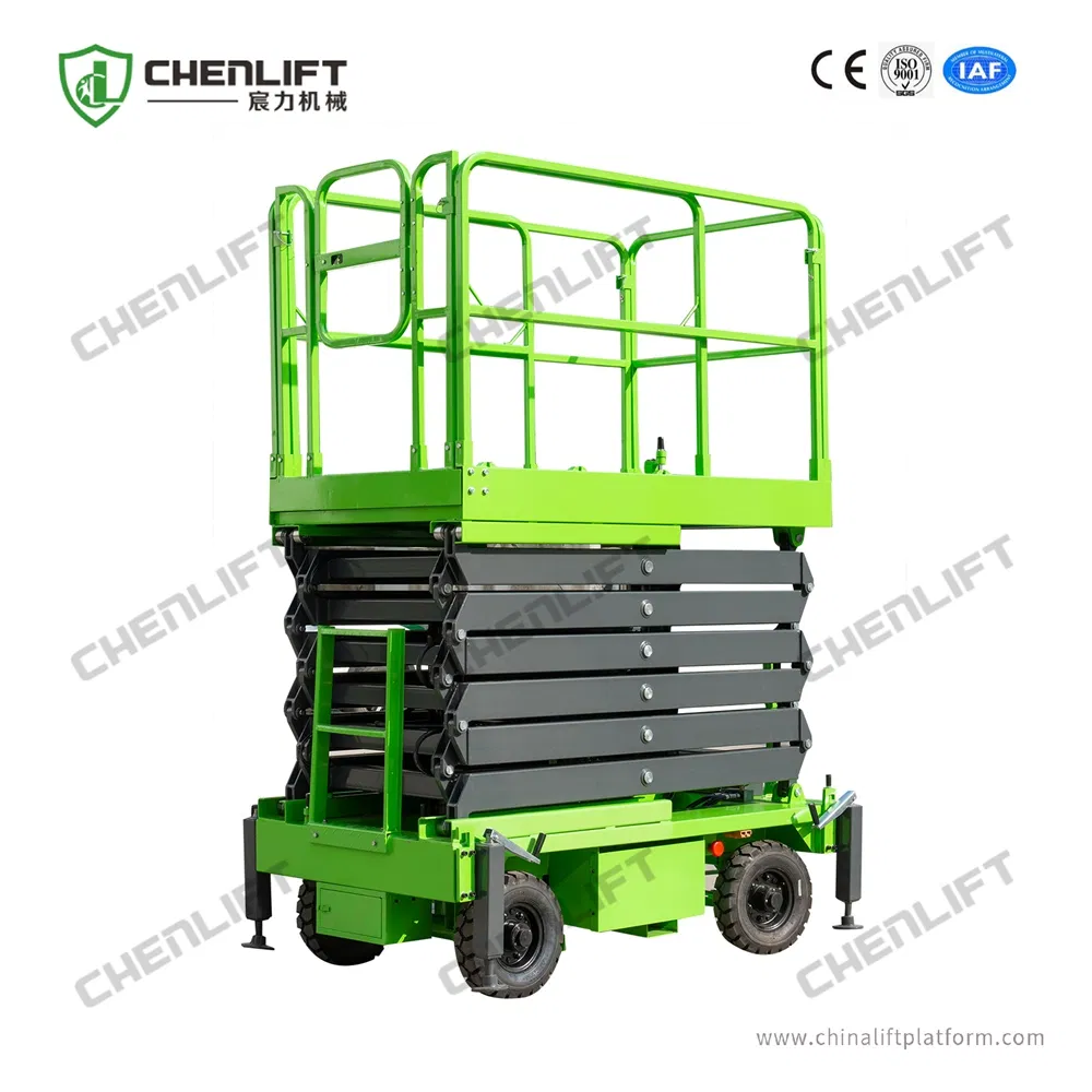 16m Manual Pushing Mobile Elevated Work Platform