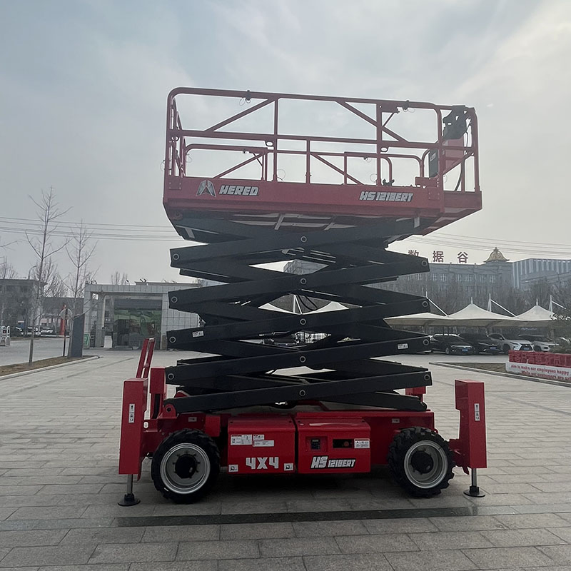 Best Selling Model 22m Diesel Rough Terrain Scissor Lift From China
