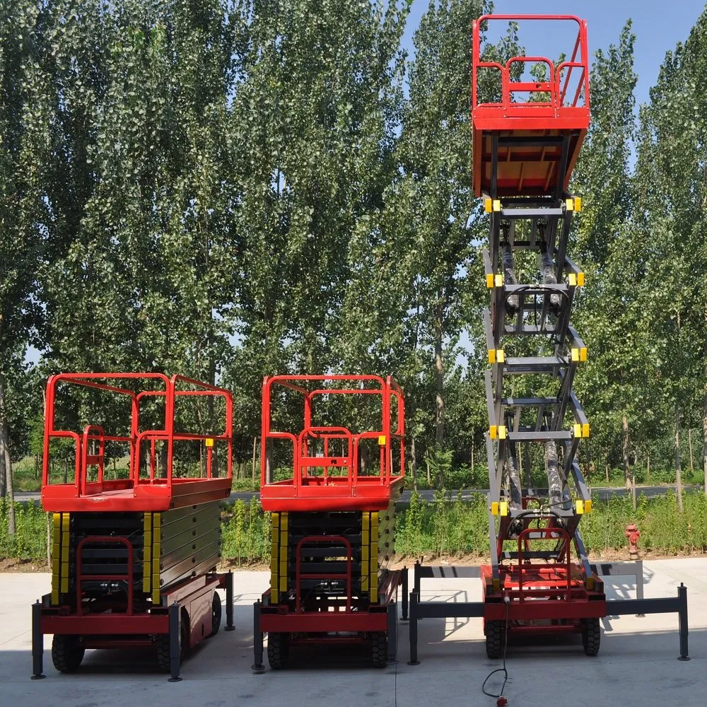 6m 8m 12m 14m 16m 18m Mobile Trailer Mounted Electric Hydraulic Man Scissor Lift Aerial Working Lift
