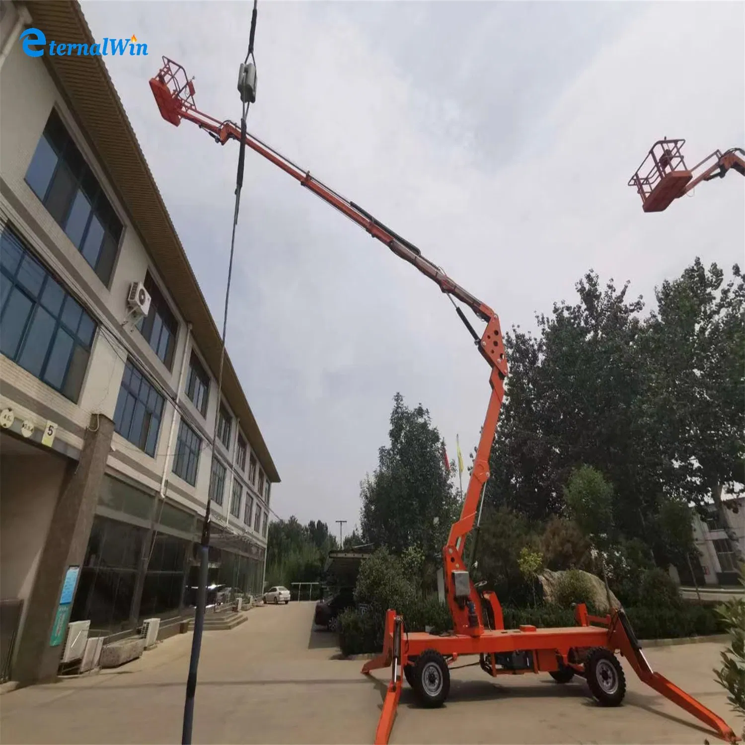 Promotional Trailer Mounted Boom Lift Aerial Working Platform Hydraulic Diesel Powered Boom Lift
