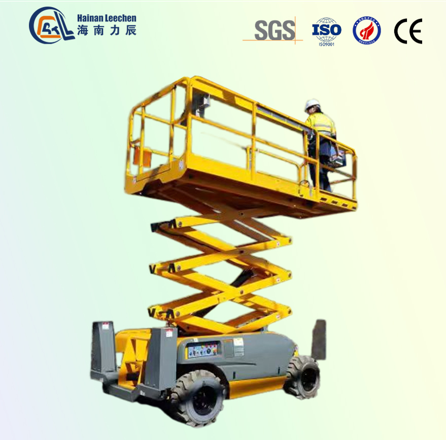 4-12m Electric Scissor Lifting Platform Wheeled Hand Indoor and Outdoor Special Transport Hydraulic Lift Aerial Work Vehicle