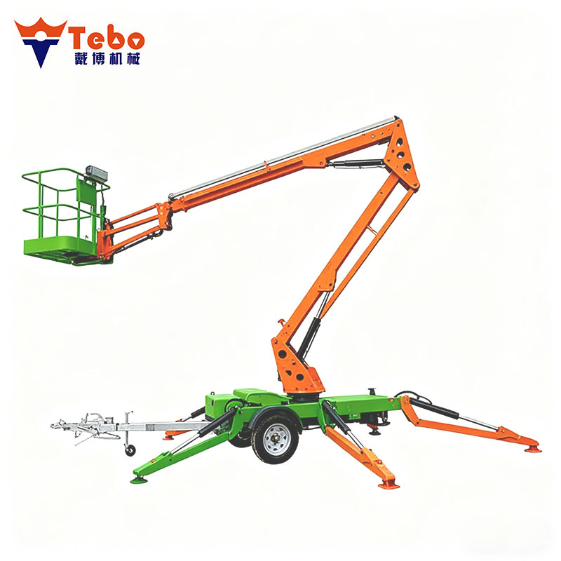 16m Mini Spider Articulated Cherry Picker Trailer Mounted Boom Lift From China