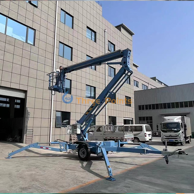 16m 20m Height Diesel Trailer Boom Lift Articulating Boom Lift Aerial Work Platform