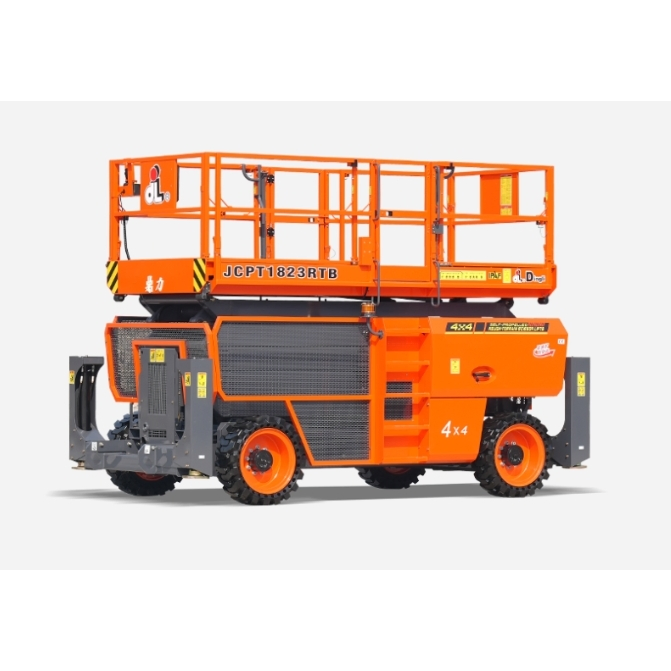 Dingli Brand 1823rt Rough Terrain Scissor Lift Aerial Work Platform 18m Height Lifting Equipment