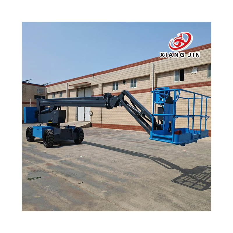 Fruit Picking Lift Trailer Mounted Lift D Cherry Picker Hydraulic Crane Telescopic Boom Lifter