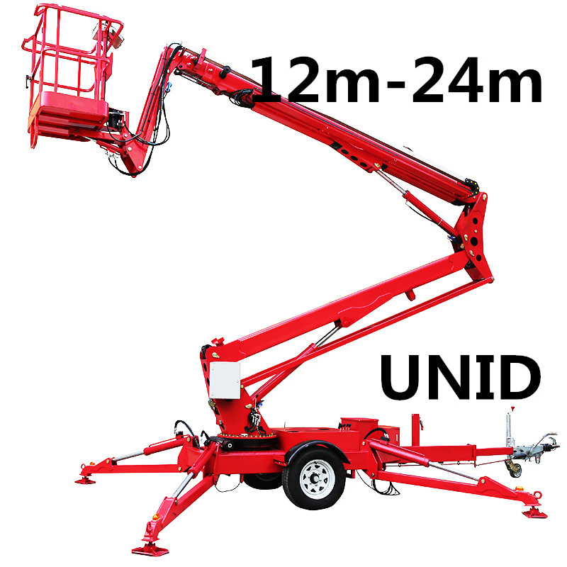 16m 18m 20m Articulating Boom Man Lift 12m 14m Tractor Trailer Boom Lift