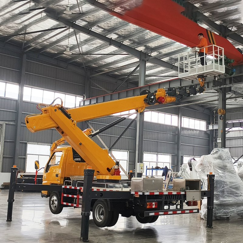 Compact Structure Aerial Work Platform 10m-27m Hydraulic Boom Lift for Safety and Efficiency