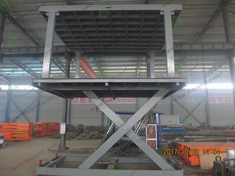 Hydraulic Garage Parking Scissor Car Lift View 7