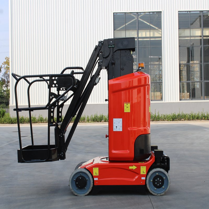 9.2m 11m 200kg Small Aerial Work Platform Self Propelled Vertical Telescopic Mast Boom Man Lift with Jib