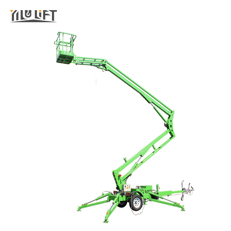 Heavy Duty 12m 14m 16m 18m Electric Diesel Hydraulic Towable Boom Lift