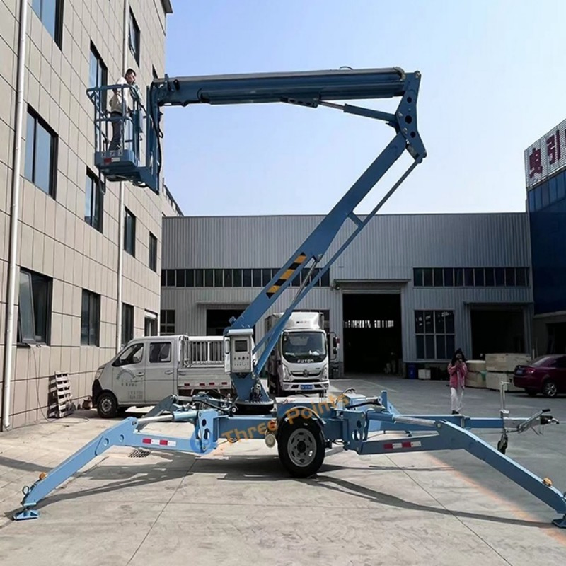 Three-Point CE 8m 10m 12m 14m 16m 18m Trailer Mounted Boom Lift
