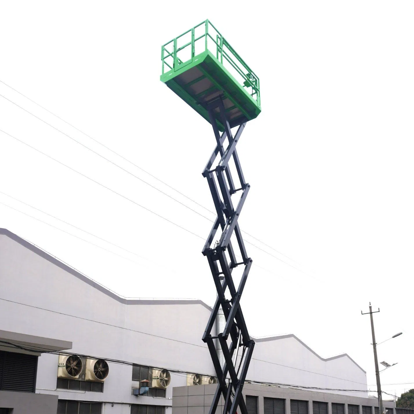 High-Performance 12m DC Powered Rough Terrain Scissor Lift