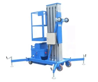 High Quality 100kg 200kg 4m 6m 8m Mobile Aluminum Lift Platform Vertical Masts Aluminium Man Lift