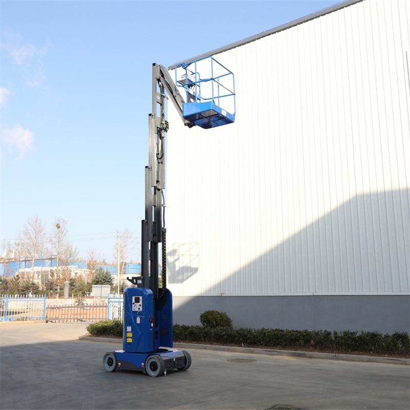 Push Around Single Mast Lift for Low Level Access Tasks