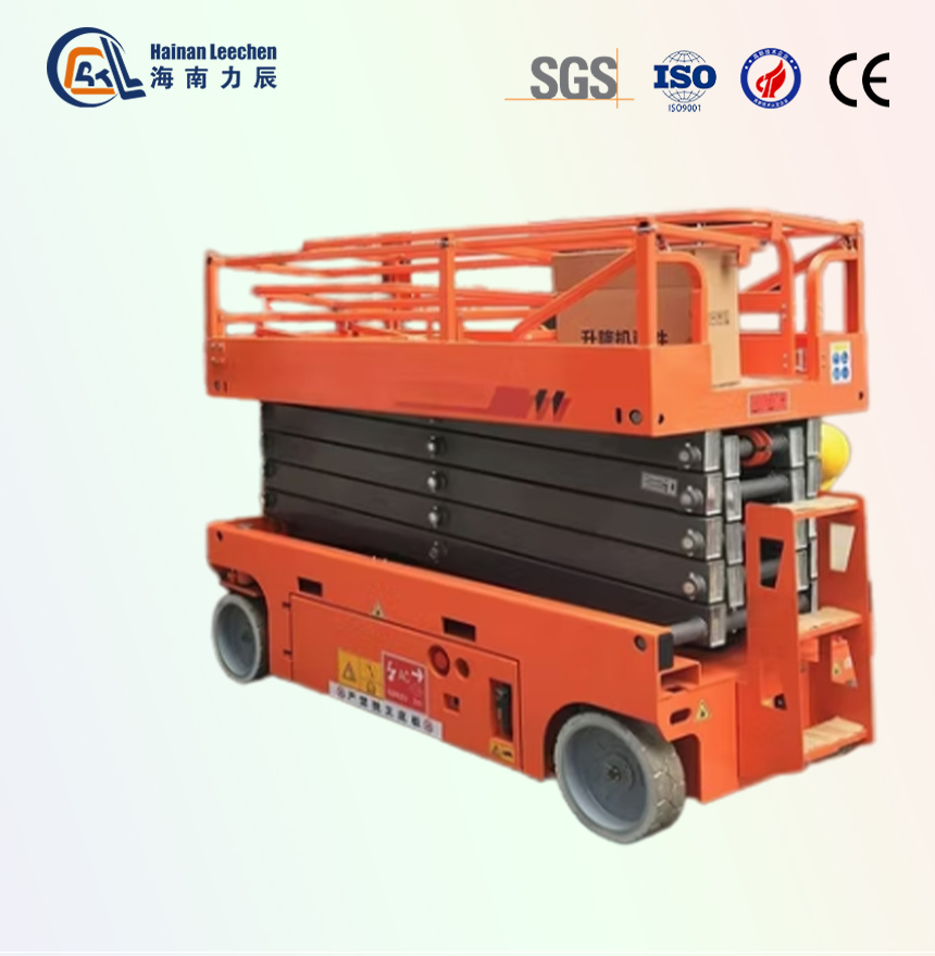 4-12m Electric Scissor Lifting Platform Wheeled Hand Indoor and Outdoor Special Transport Hydraulic Lift Aerial Work Vehicle