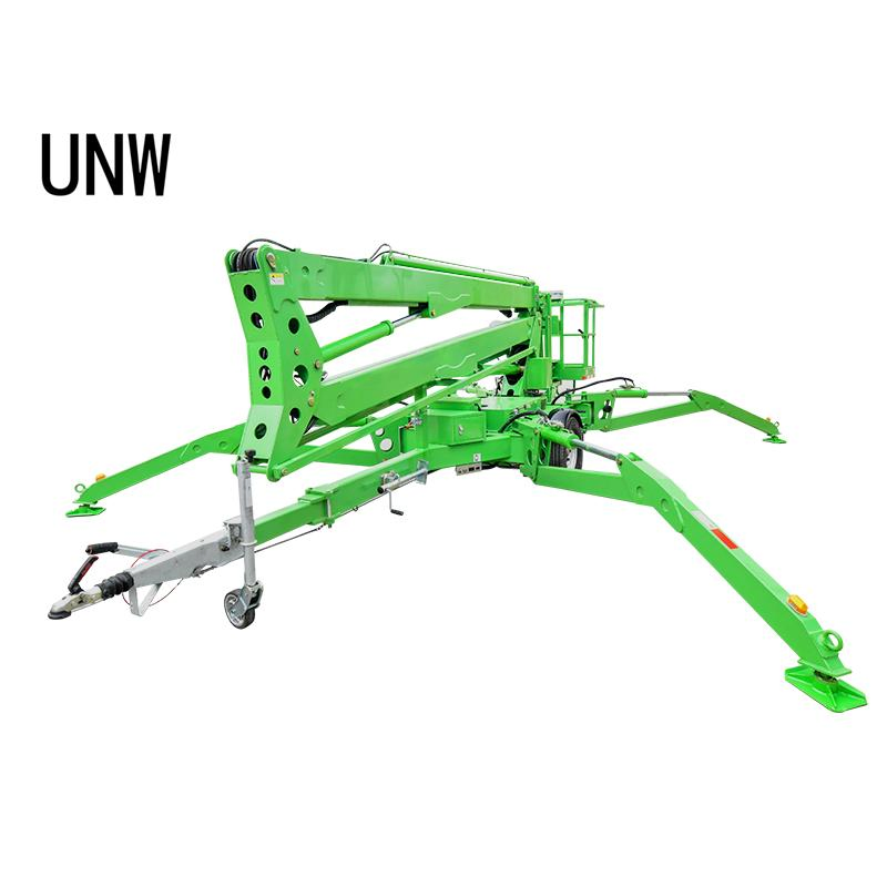 China 10m-24m Hydraulic Telescopic Cherry Picker Aerial Manlift Platform Trailer Towable Boom Lift for Tree Trimming
