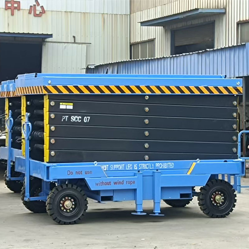 Indoor Outdoor Electric Hydraulic Mobile Scissor Lift Aerial Work Platform