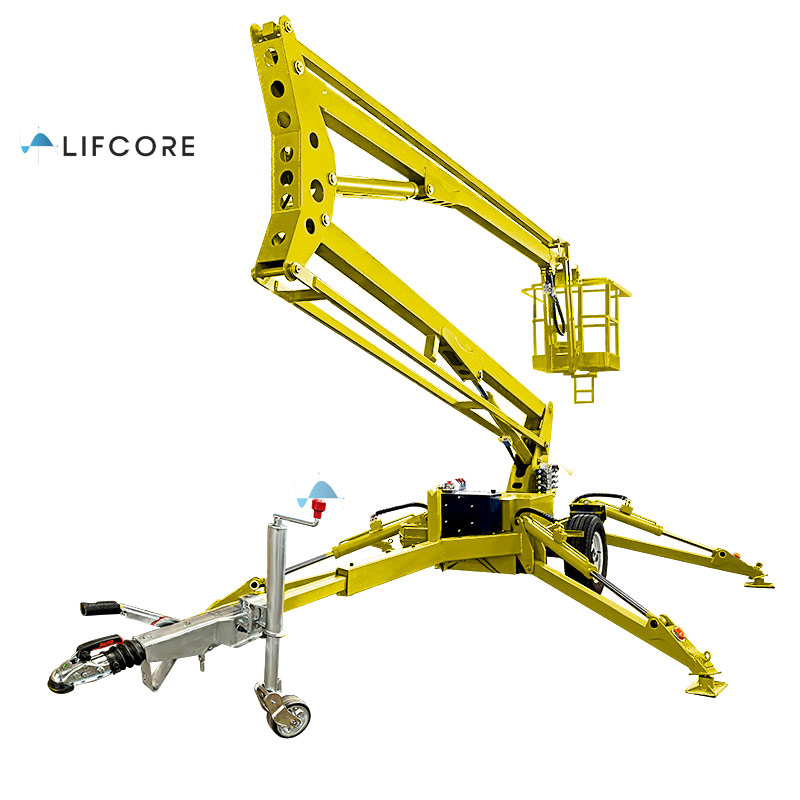 18m Hydraulic Towable Trailer Mounted Telescopic Articulating Electric Boom Man Lift