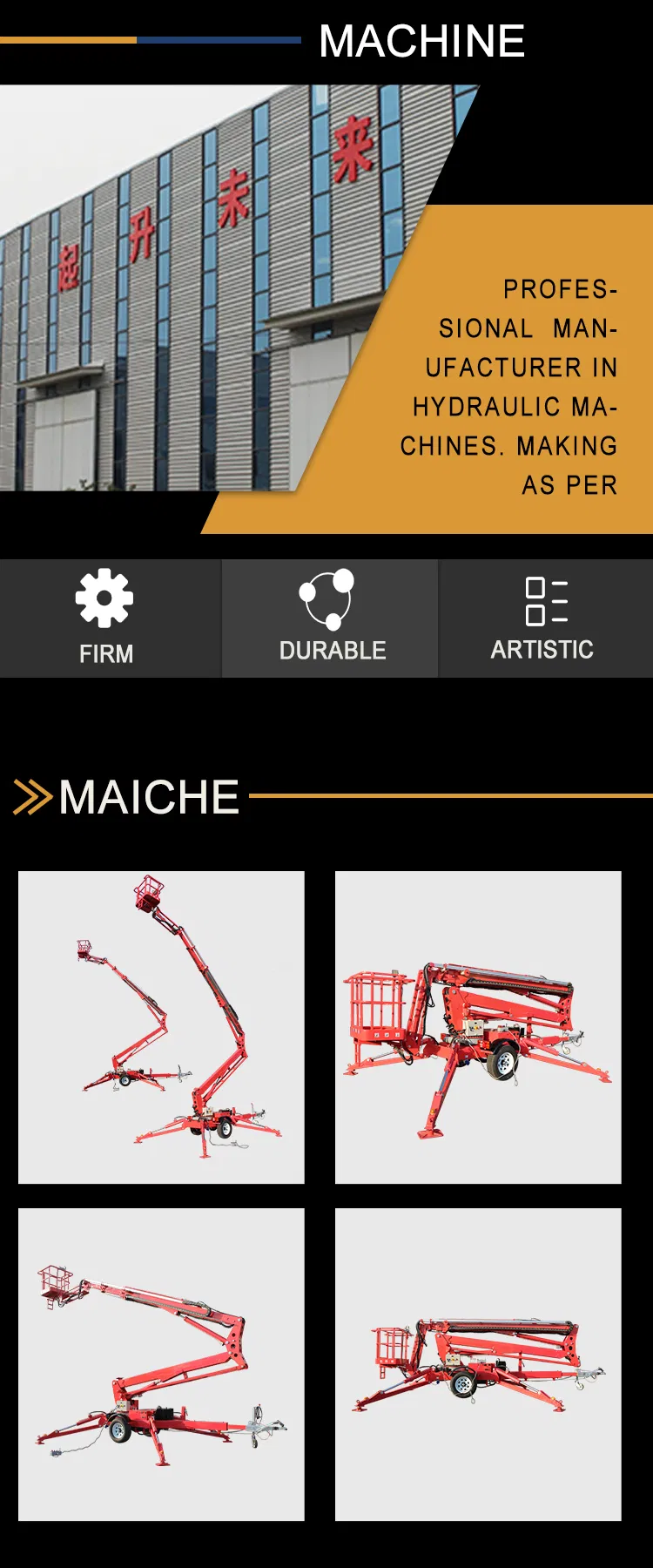 Articulated Spider Boom Lift