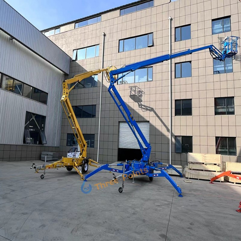 16m 20m Height Diesel Trailer Boom Lift Articulating Boom Lift Aerial Work Platform