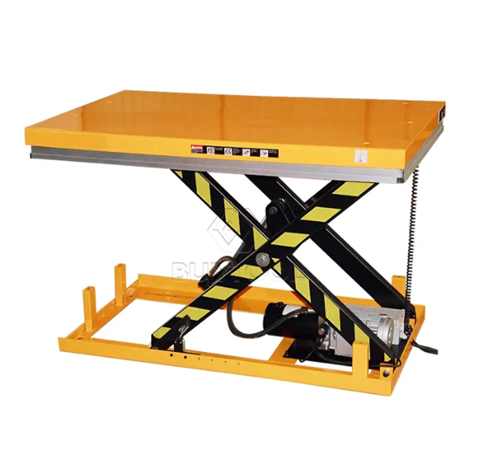 Heavy Duty Hydraulic Scissor Lift Table 1000kg 2000kg Cargo Handling