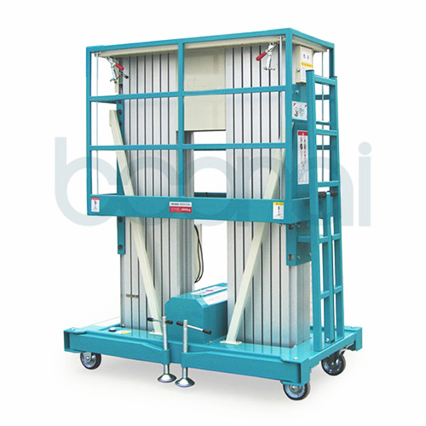 Aerial Work Platform Dual Vertical Double Mast Lifts for Indoor