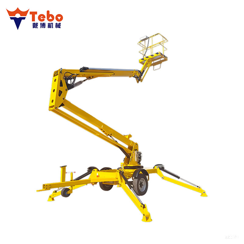 16m Mini Spider Articulated Cherry Picker Trailer Mounted Boom Lift From China