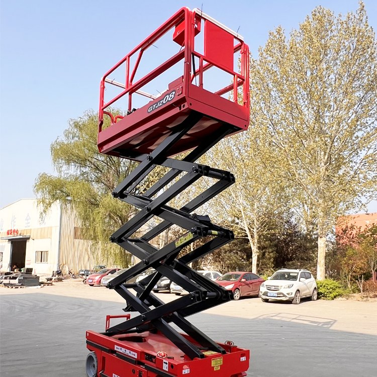 Electric Mobile Aerial Work Platform Vehicle Compact Design for Indoor/Outdoor Use